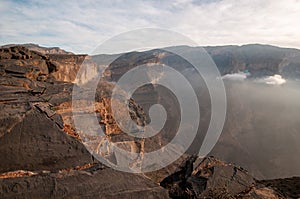 Jabal Shams mountain grand canyon, Oman