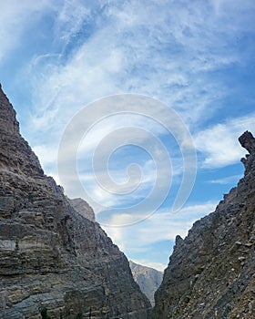 Jabel jais mountain beautiful view in day light