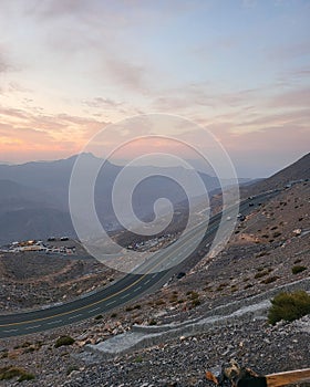 Jabel jais mountain view in UAE