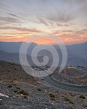 Jabel jais mountain view in UAE