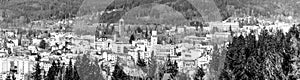 Jablonec nad Nisou - panoramic view of city. Czech Republic