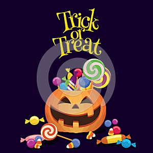 Jack-0-Lantern Candy Trick Or Treat
