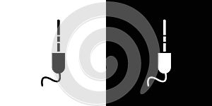 Jack cable icon set vector illustration