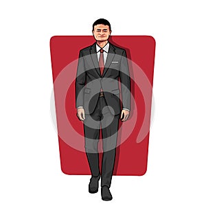 Illustration of Jack Ma, CEO of Alibaba Group