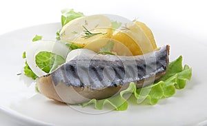 Jack mackerel with potato