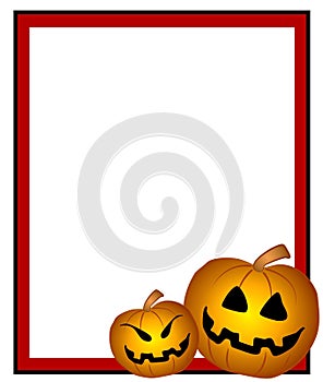 Jack-O-Lantern Frame Border 2 photo