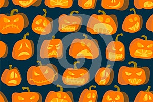 Jack o` lantern pattern for your design Halloween