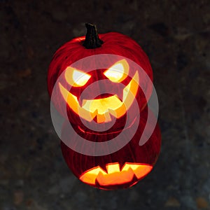 jack-o-lantern pumpkin candle light