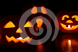Jack-o-lantern pumpkins
