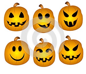 Jack-O-Lanterns Clip Art