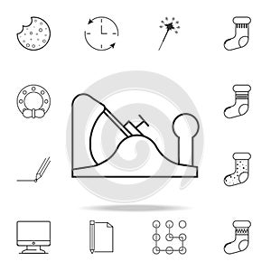 Jack plane line icon. Detailed set of web icons and signs. Premium graphic design. One of the collection icons for websites, web d