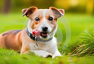 Jack Russell Terrier With Apple Dog Tracker