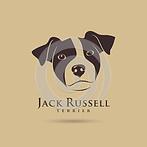 Jack Russell Terrier Head. Dog symbol
