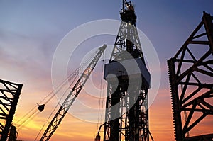 Jack Up Drilling Rig (Oil Drilling Rig) At Twi