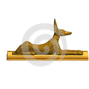 Jackal statue