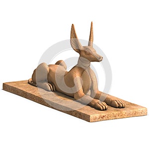Jackal statue