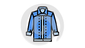 jacket denim color icon animation