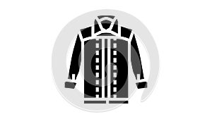 jacket denim glyph icon animation