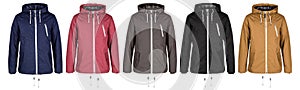 Jacket in five colors