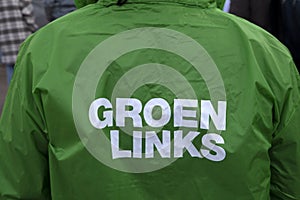 Jacket Groen Links At Amsterdam The Netherlands 5-2-2022