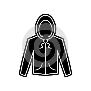 jacket, hoodie clothes dress icon. Element of clothes for mobile concept and web apps icon. Glyph, flat icon for website design