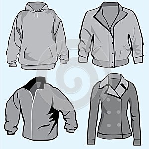 Jacket,hoodie,coats or sweatshirt template