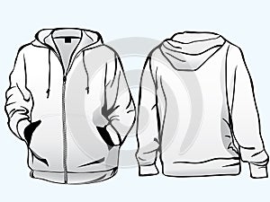 Jacket or sweatshirt template photo