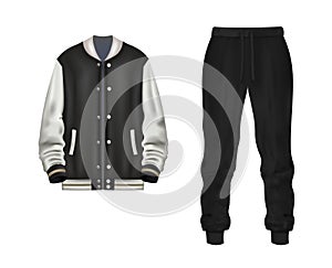 Jacket and tracksuit bottom