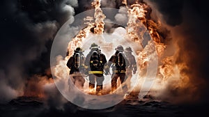 jackets firefighter on white