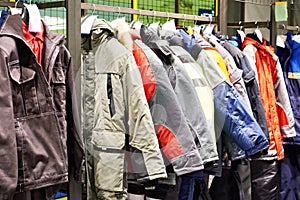 Jackets warm workwear in store