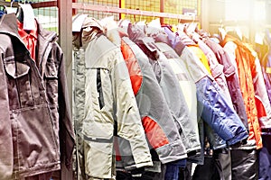 Jackets warm workwear in store