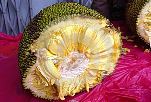 Jackfruit at a market in Malaysia