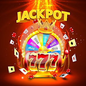 Jackpot casino 777 slots and fortune king banner.