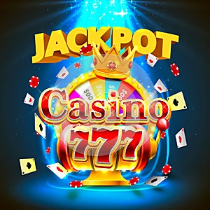 Jackpot casino 777 slots and fortune king banner.