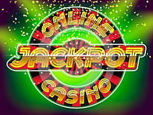 Jackpot casino lettering