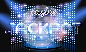 Jackpot casino win lettering stage