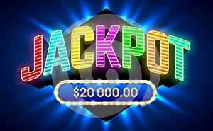 Jackpot gambling game banner photo