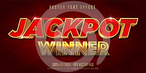 Jackpot prize style, editable text effect