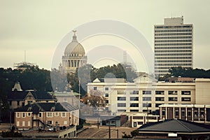 Jackson, Mississippi - vintage panorama