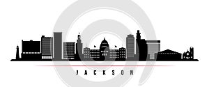 Jackson skyline horizontal banner.