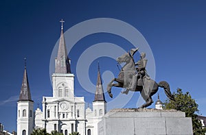 Jackson square in New Orleans