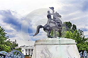 Jackson Statue Lafayette Park White House Pennsylvania Ave Washington DC