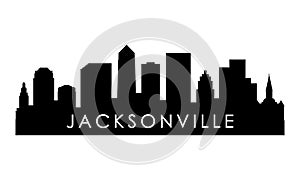 Jacksonville skyline silhouette.