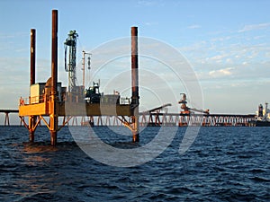 Jackup Barge and Wharf photo