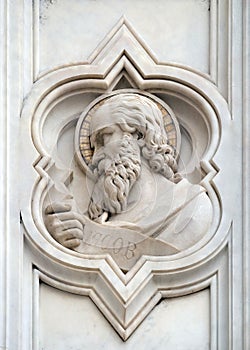 Jacob, relief on the facade of Basilica of Santa Croce in Florence