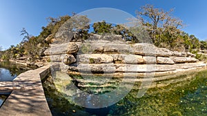 Jacobs well is a perennial karstic spring photo