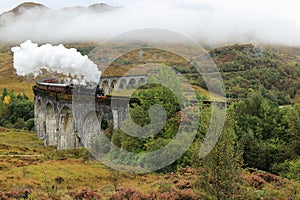 The Jacobite - Steam Train in Glenfinnan - Scotland