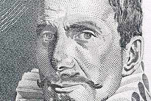Jacobus Gallus a closeup portrait from Slovenian money