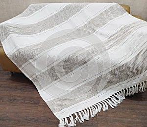 Jacquard and woven Throw blanket with high resolution