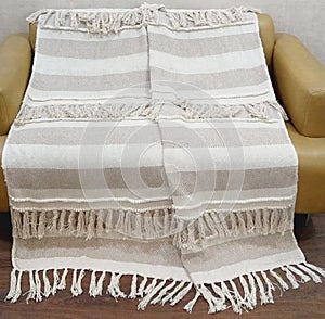 Jacquard and woven Throw blanket with high resolution